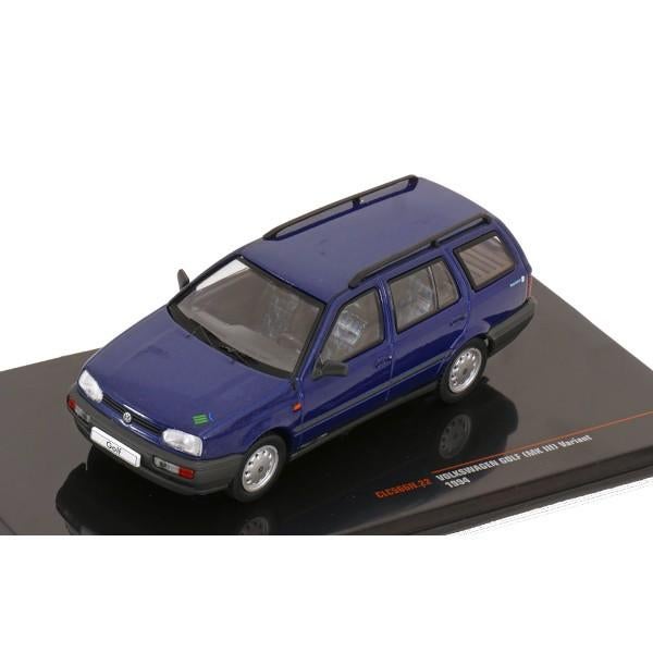 Volkswagen Golf III 1994 Blauw Modelauto 1/43 Ixo Models, Overige merken, Ixo Models, Auto, Ixo Models