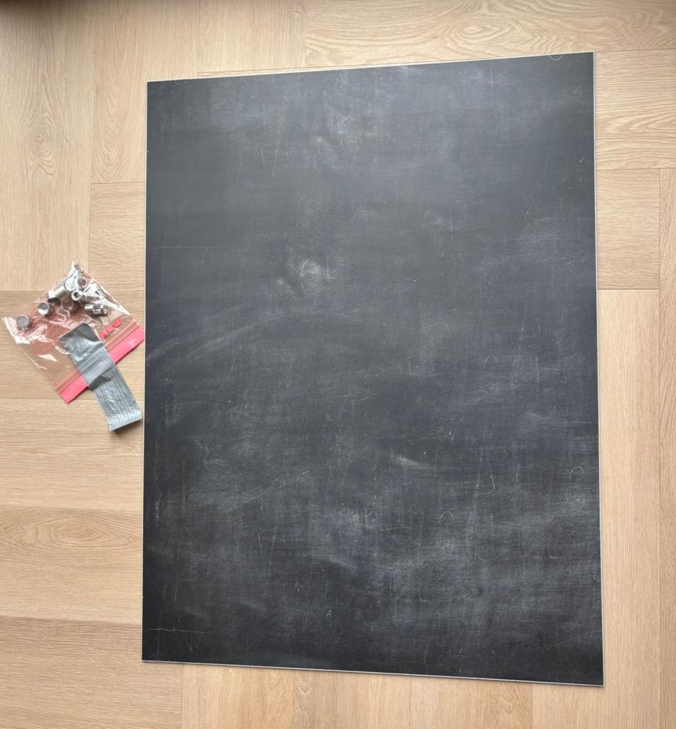 Magneetbord / krijtbord zwart 60 x 80 cm, Huis en Inrichting, Woonaccessoires | Memoborden, Ophalen, Zo goed als nieuw