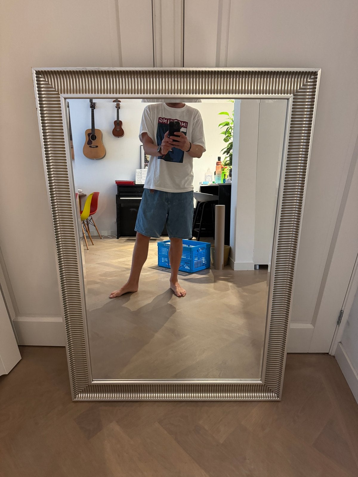 IKEA Songe Spiegel 91x130 cm - Gebruikt, Ophalen, Gebruikt, 100 tot 150 cm, 75 tot 100 cm