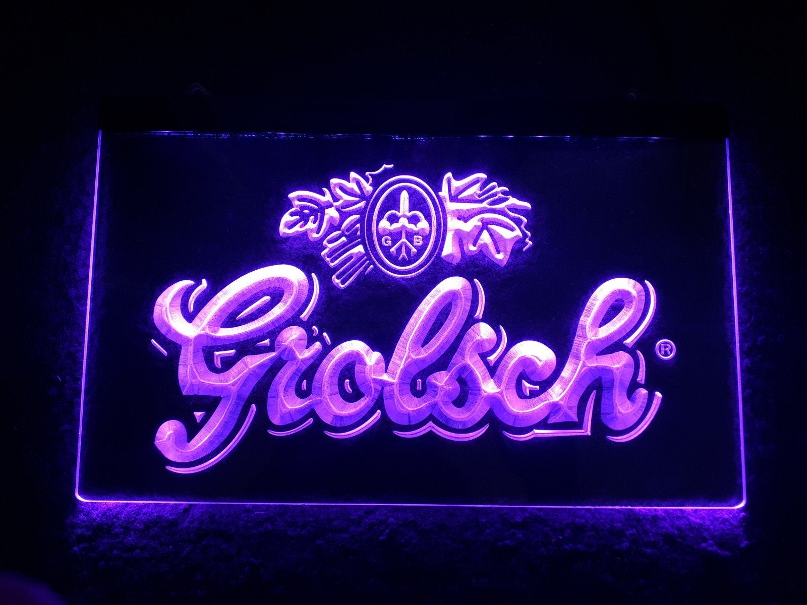 Grolsch 20x30 cm Led Lichtbak, Verzenden, Nieuw, Reclamebord, Plaat of Schild, Grolsch