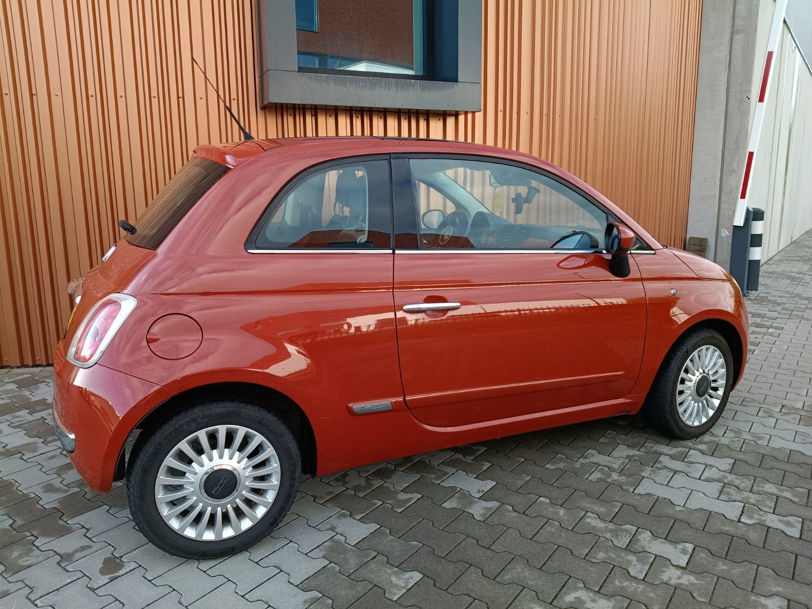 Fiat 500 goed onderhouden. Kleur Arancio Gustoso. APK 7-5-27, Voorwielaandrijving, 1242 cc, 4 cilinders, 840 kg