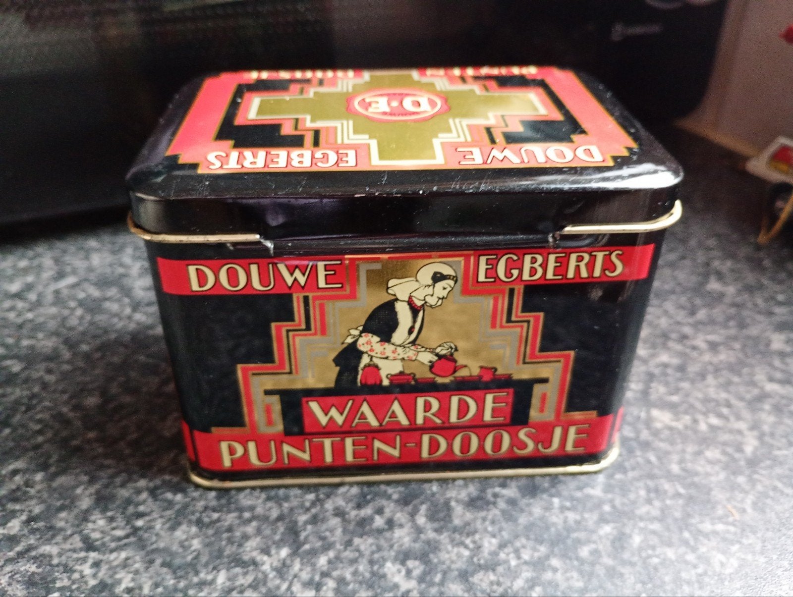 Vintage Douwe Egberts Waarde Punten Doosje Anno 1753, Ophalen of Verzenden
