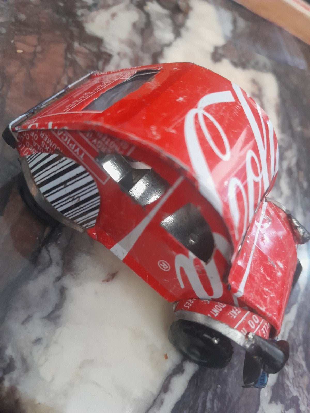 Unieke Coca-Cola blikjes auto - Handgemaakt kunstwerk, Voertuigen, Gebruikt, Verzenden, Handgemaakt