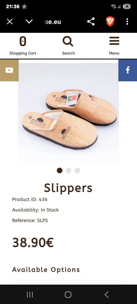 Nieuwe kurkslippers vegan, Ophalen of Verzenden