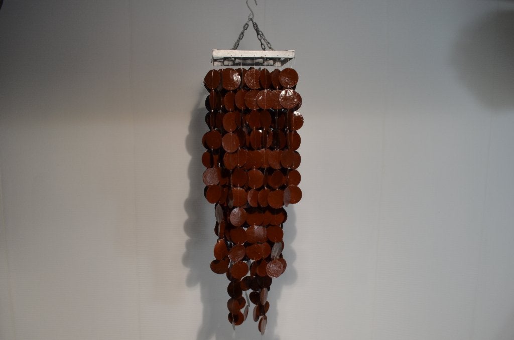 schelpen lamp, Huis en Inrichting, Sfeerlamp, Metaal, 100 cm, Handgemaakt