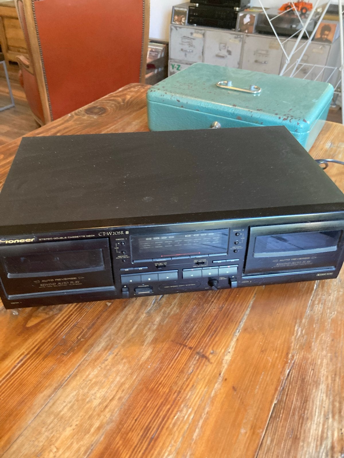 Pioneer CT-W205R Dubbel Cassettedeck - Auto Reverse, Audio, Tv en Foto, Cassettedecks, Ophalen, Dubbel, Overige merken, Auto-reverse
