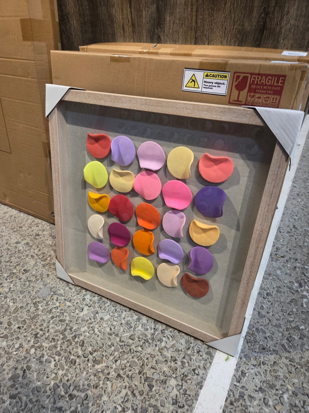 Colmore Wal Art 60 x 60 cm - Kleurrijke 3D Wanddecoratie, 50 – 75, Overige typen, Nieuw, Ophalen of Verzenden