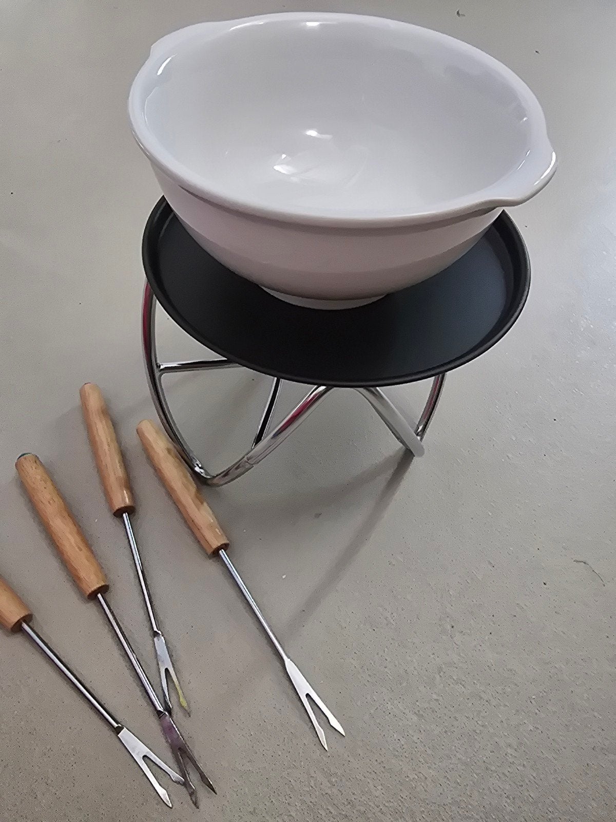 Fondue set, Ophalen of Verzenden, Waxinelicht, Fondueset