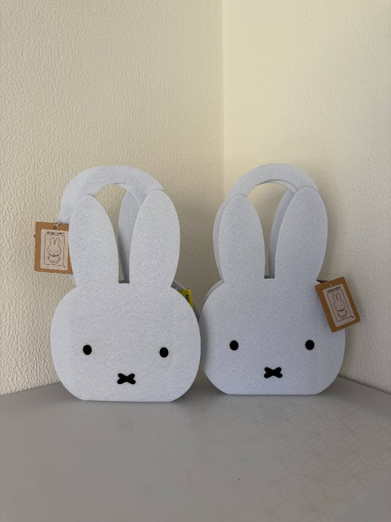 Nijntje / Miffy vilten mandje wit, Verzenden, Nieuw