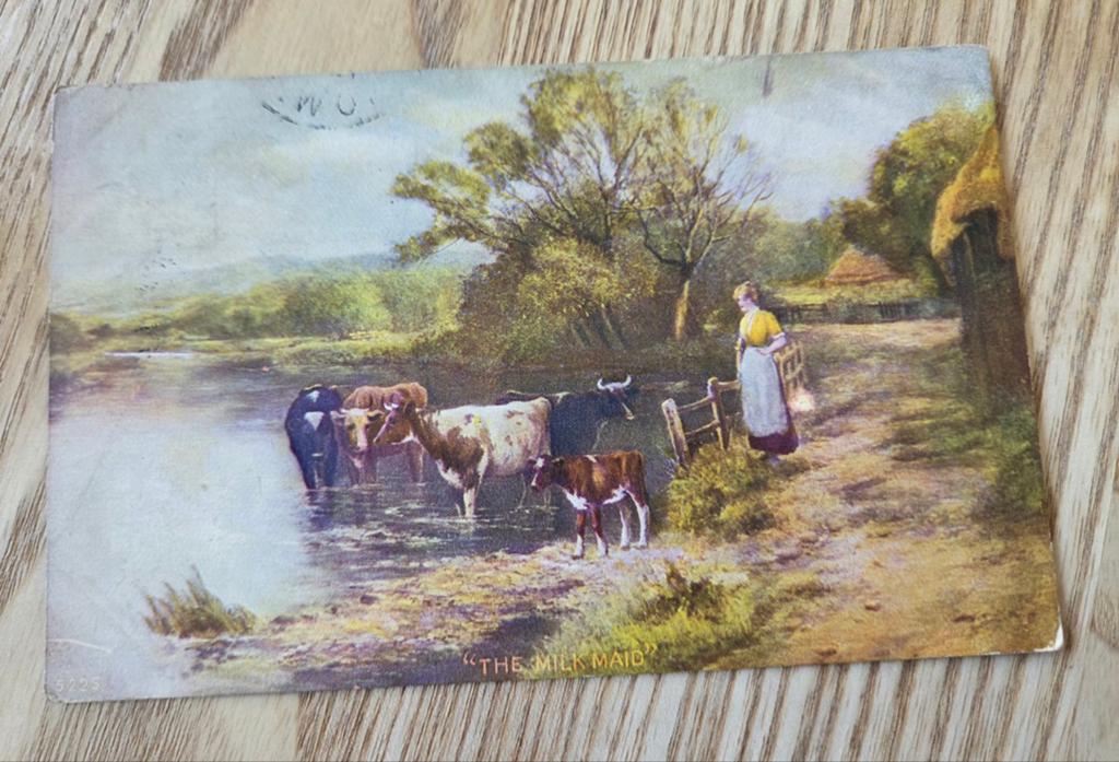 The Milk Maid, Verzamelen, Verzenden, Voor 1920, Gelopen, Overige thema's