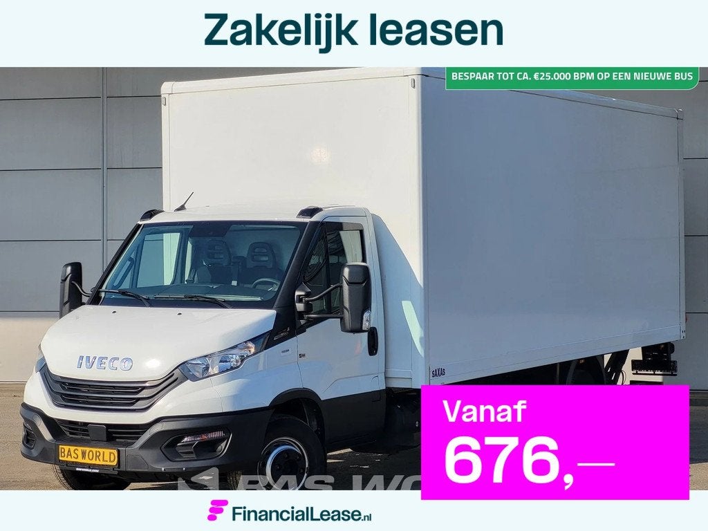 Iveco Daily 70C18 3.0L Automaat 1000KG Laadklep Luchtvering, Automaat, Stof, Gebruikt, Euro 6
