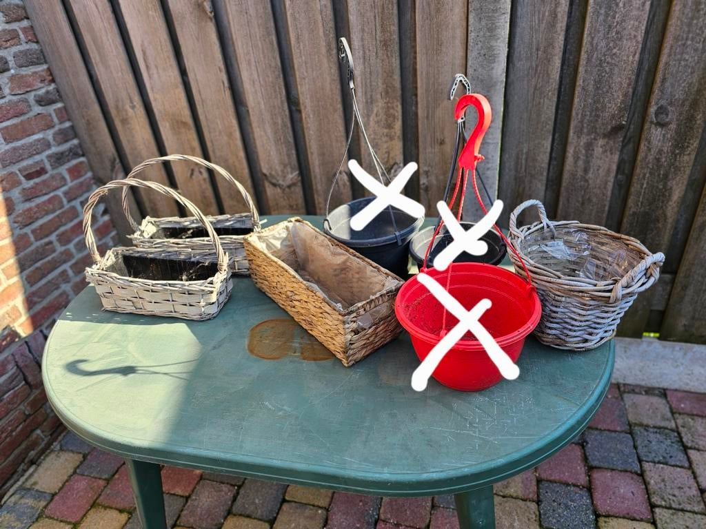 Planten potten / bakken, Ophalen