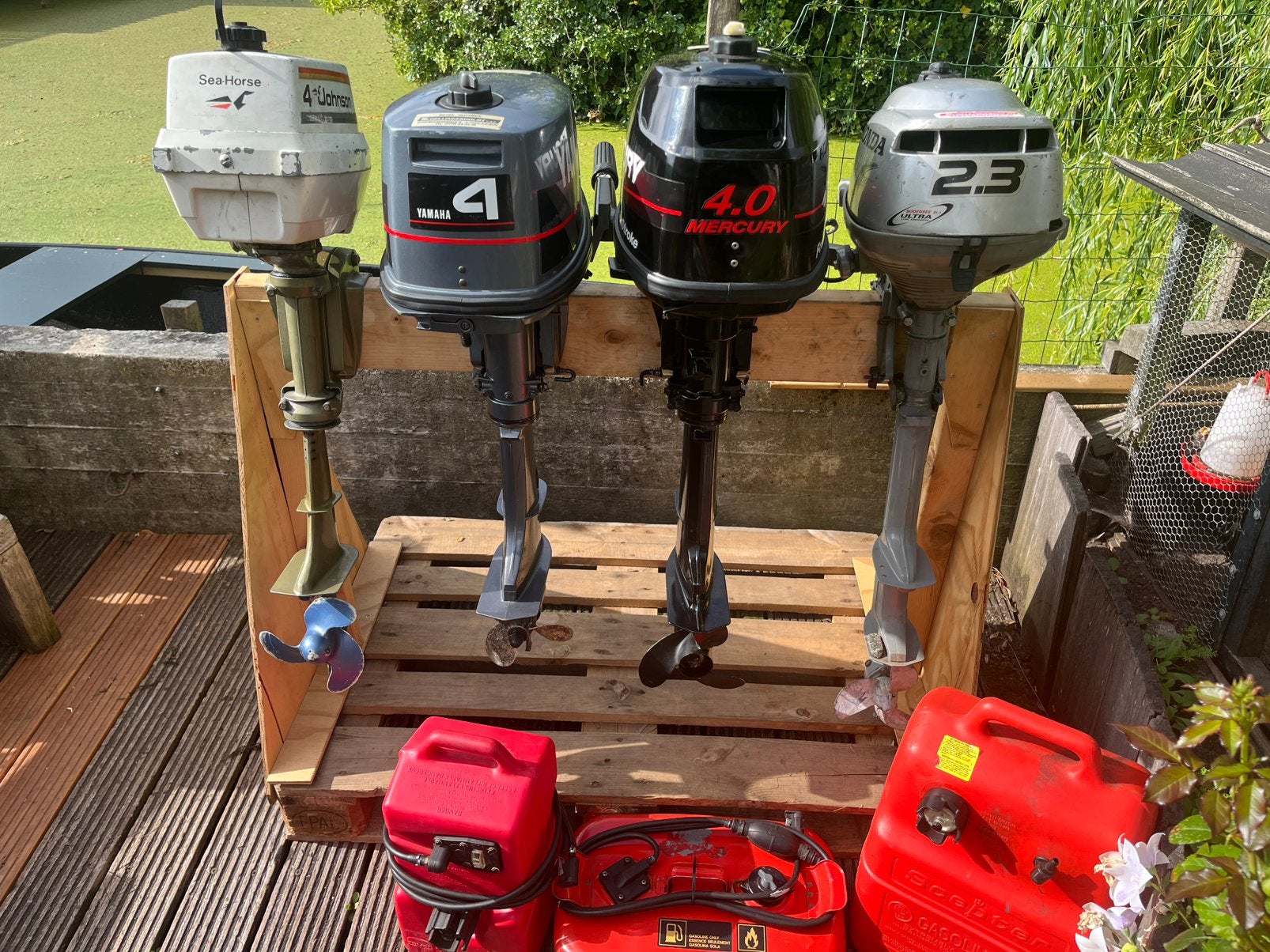 3 buitenboordmotoren tekoop!, Ophalen, Minder dan 5 pk, Zo goed als nieuw, Buitenboordmotor