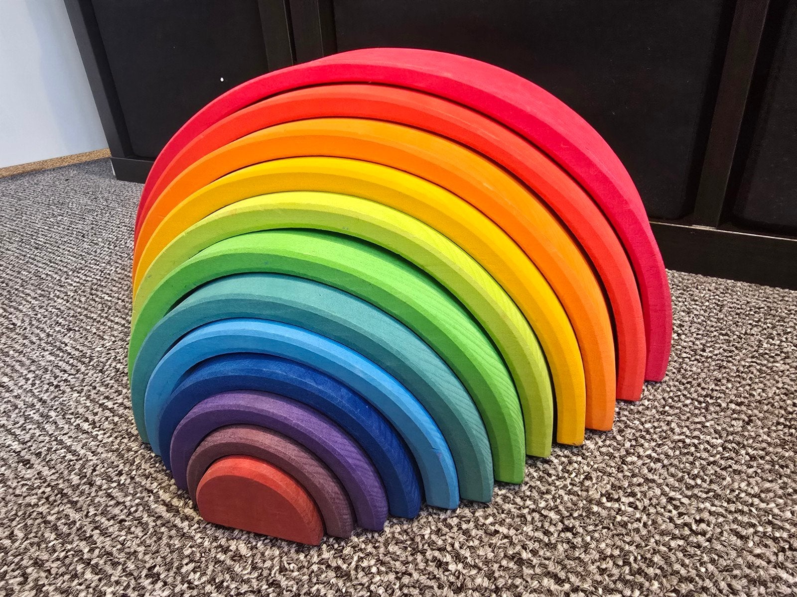 Grimm's Houten Regenboog Speelgoed Set (Nieuwstaat), Ophalen of Verzenden, Zo goed als nieuw