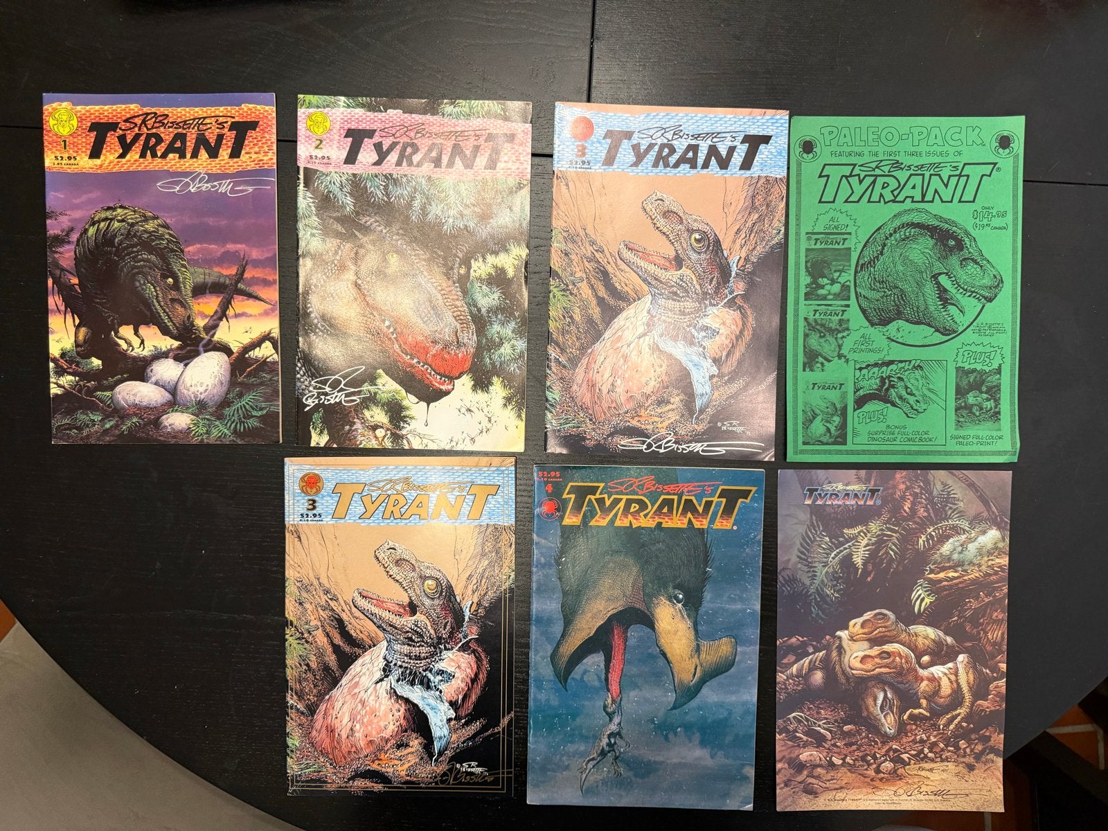 Comics Tyrant 1-4  4x gesigneerd SR Bisette 1994/1995, Complete serie of reeks, Ophalen of Verzenden, Zo goed als nieuw, Amerika
