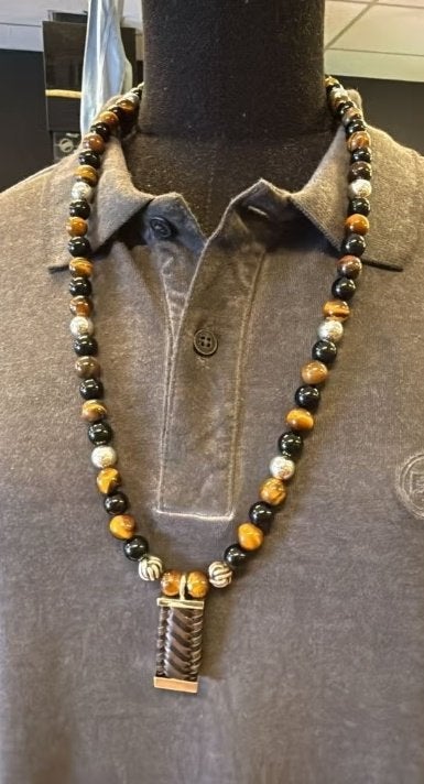 BUDDHA TO BUDDHA KETTING 188 SPIRIT BEAD MIX ZWART € 649,00, Ophalen of Verzenden, Nieuw, Zwart, Zilver