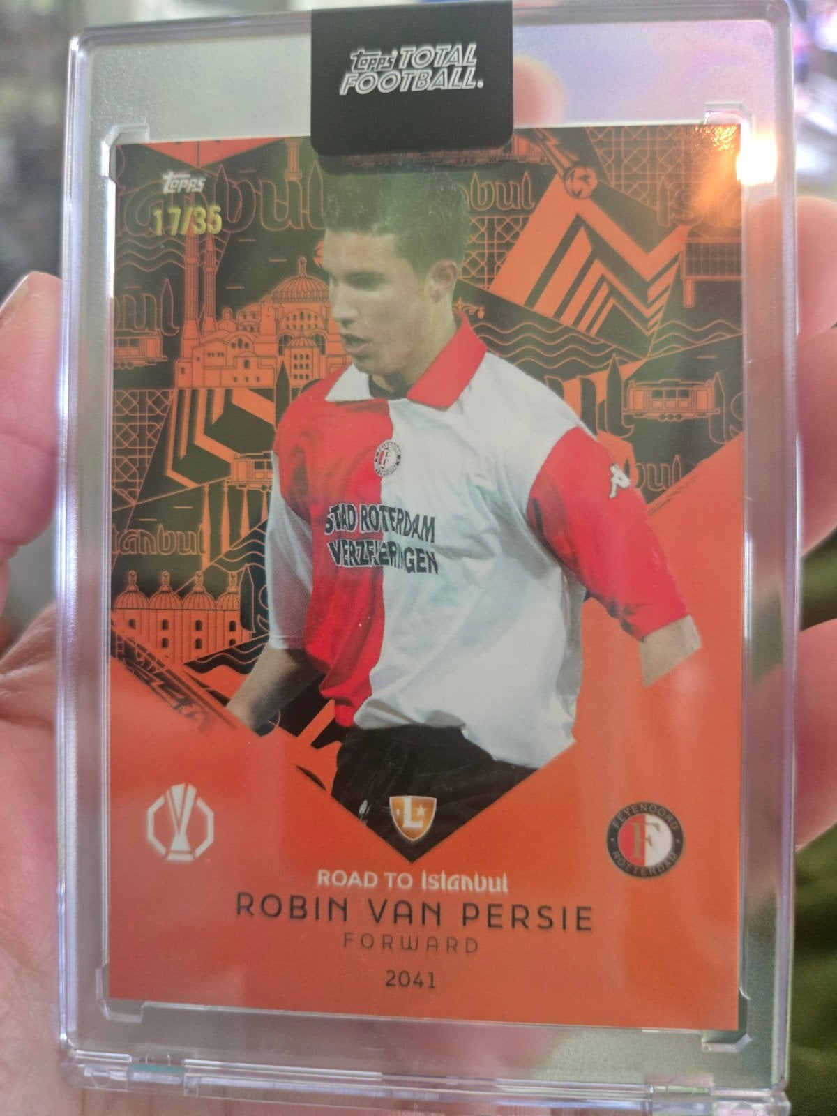 Robin van Persie Topps Total Football /35 Spelerskaart, Ophalen of Verzenden, Zo goed als nieuw, Feyenoord, Spelerskaart