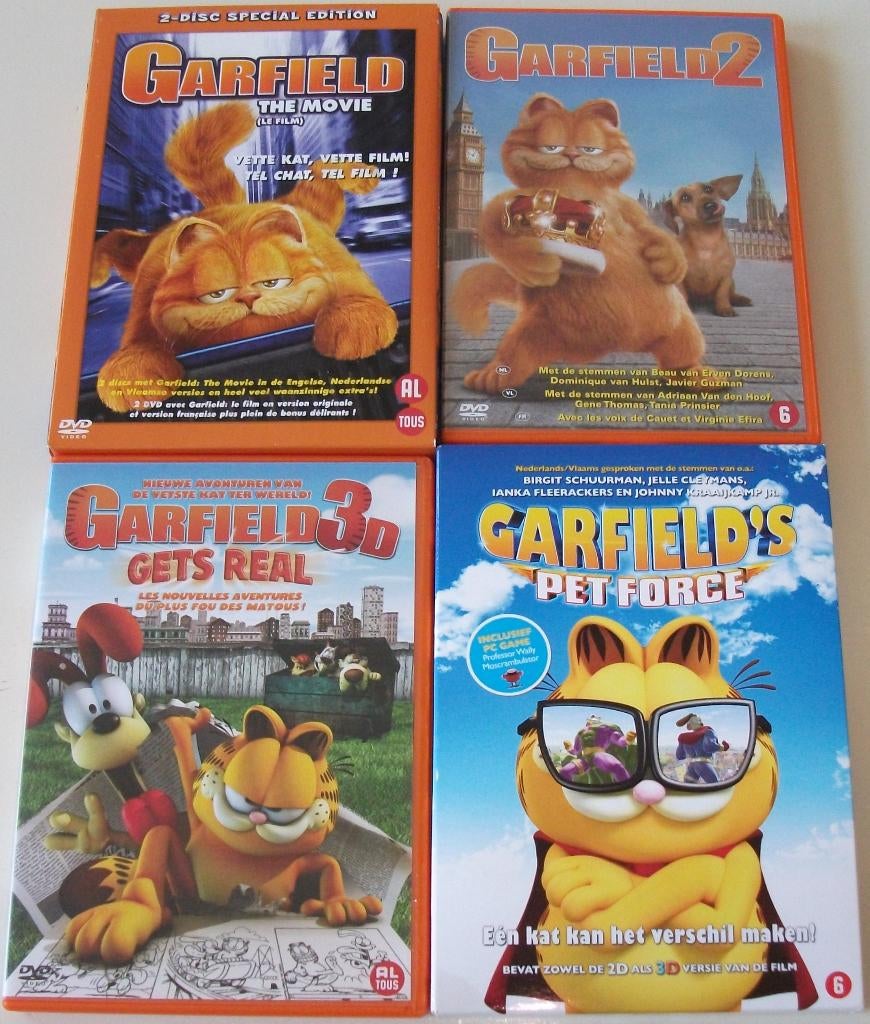 Film-Serie *** GARFIELD *** Complete Serie, Alle leeftijden, Ophalen of Verzenden, Zo goed als nieuw