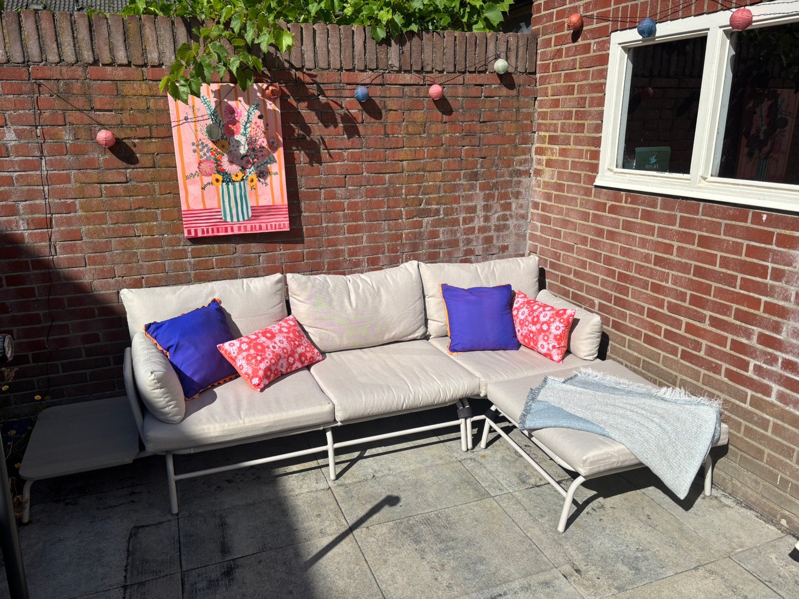 Leuke loungeset, zandkleurig, Ophalen, Gebruikt, Loungeset