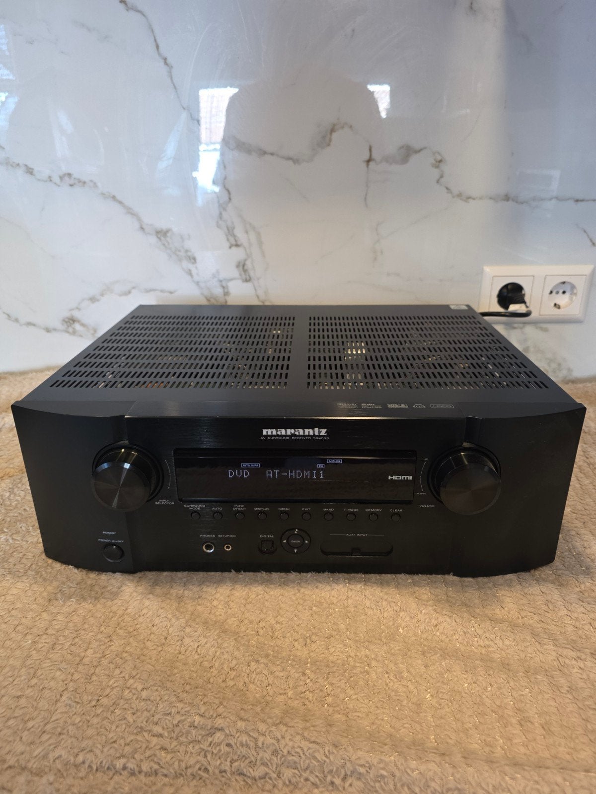 Marantz SR4003 AV Receiver HDMI + Afstandsbediening, Marantz, Gebruikt, Ophalen of Verzenden, 60 tot 120 watt