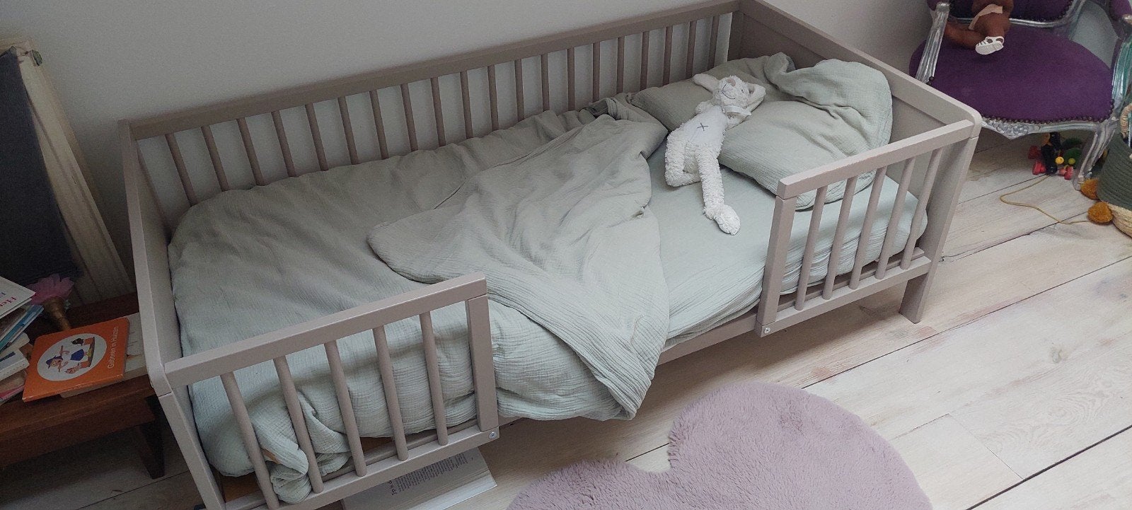 peuterbed, Lattenbodem, 70 tot 85 cm, Zo goed als nieuw, 140 tot 160 cm