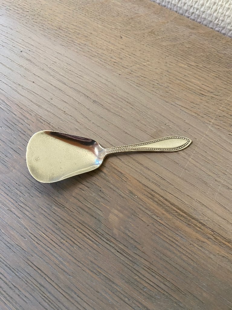 Verzilverd Amefa Amero suikerschepje Parelrand 1935, Ophalen of Verzenden