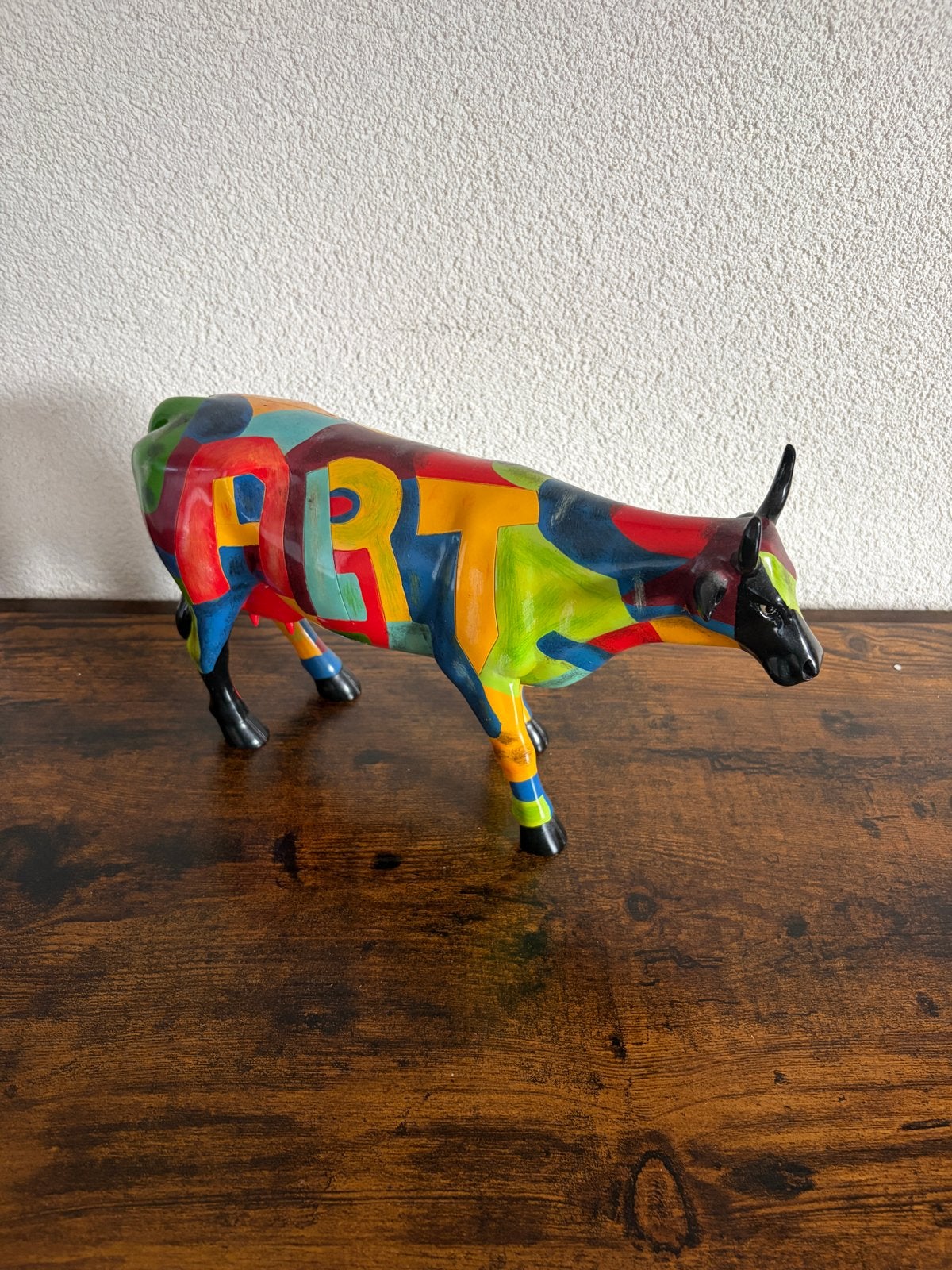Cow Parade koe model Art - Kleurrijk kunstobject, Ophalen of Verzenden, Zo goed als nieuw, Dier
