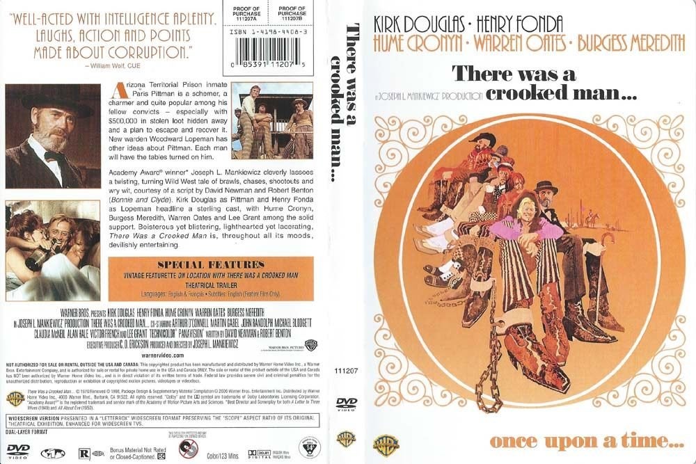 There was a Crooked man 1970 DVD met Kirk Douglas,, Alle leeftijden, Ophalen of Verzenden, Zo goed als nieuw, Actie en Avontuur