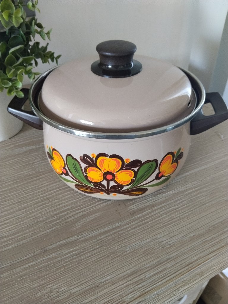 vintage retro kookpot, Ophalen of Verzenden, Gebruikt, Overige materialen, Pot, Bus of Blik