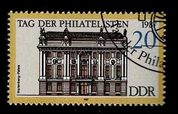postzegel 2738 DDR Wartenbergpaleis, Berlijn, Ophalen of Verzenden, DDR, Gestempeld