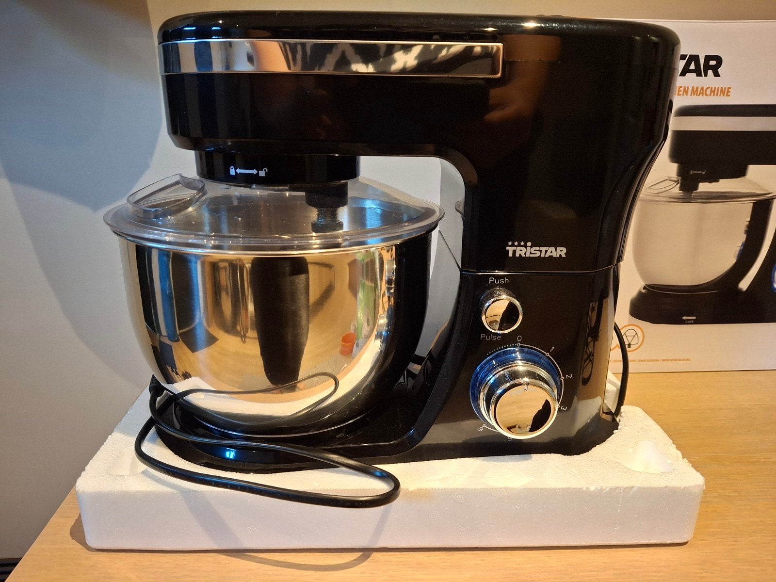 Tristar MX-4837 Keukenmachine - Zwart, 4 liter of meer, Ophalen, Zo goed als nieuw, 3 snelheden of meer