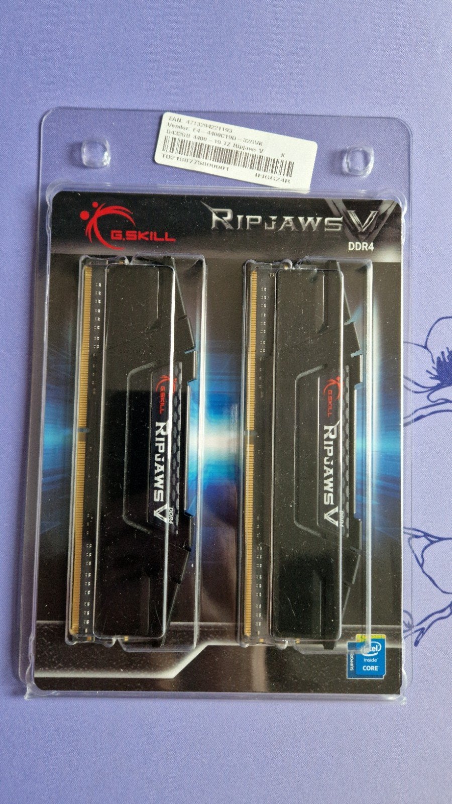 G.Skill Ripjaws V DDR4 RAM 32GB (2x16GB) 4400MHz, Computers en Software, RAM geheugen, 32 GB, DDR4, Ophalen of Verzenden, Zo goed als nieuw