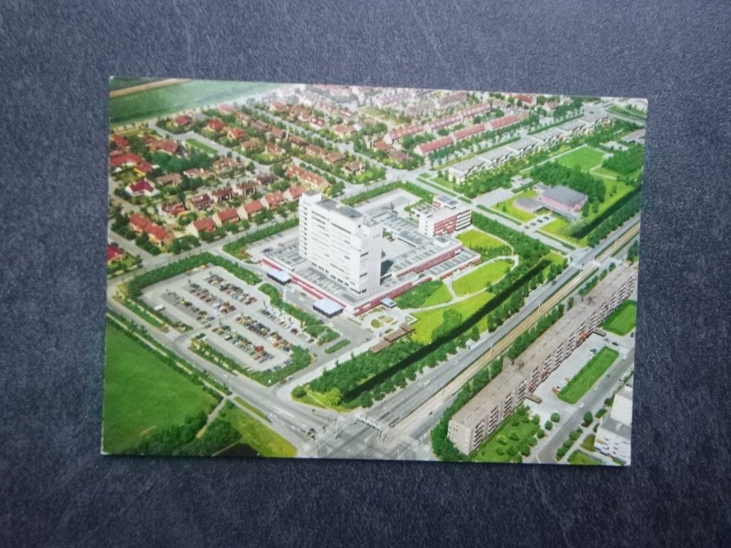 Leidschendam, ziekenhuis Sint Antonius hoeve/luchtfoto 1985, Verzenden, 1980 tot heden, Gelopen, Noord-Brabant