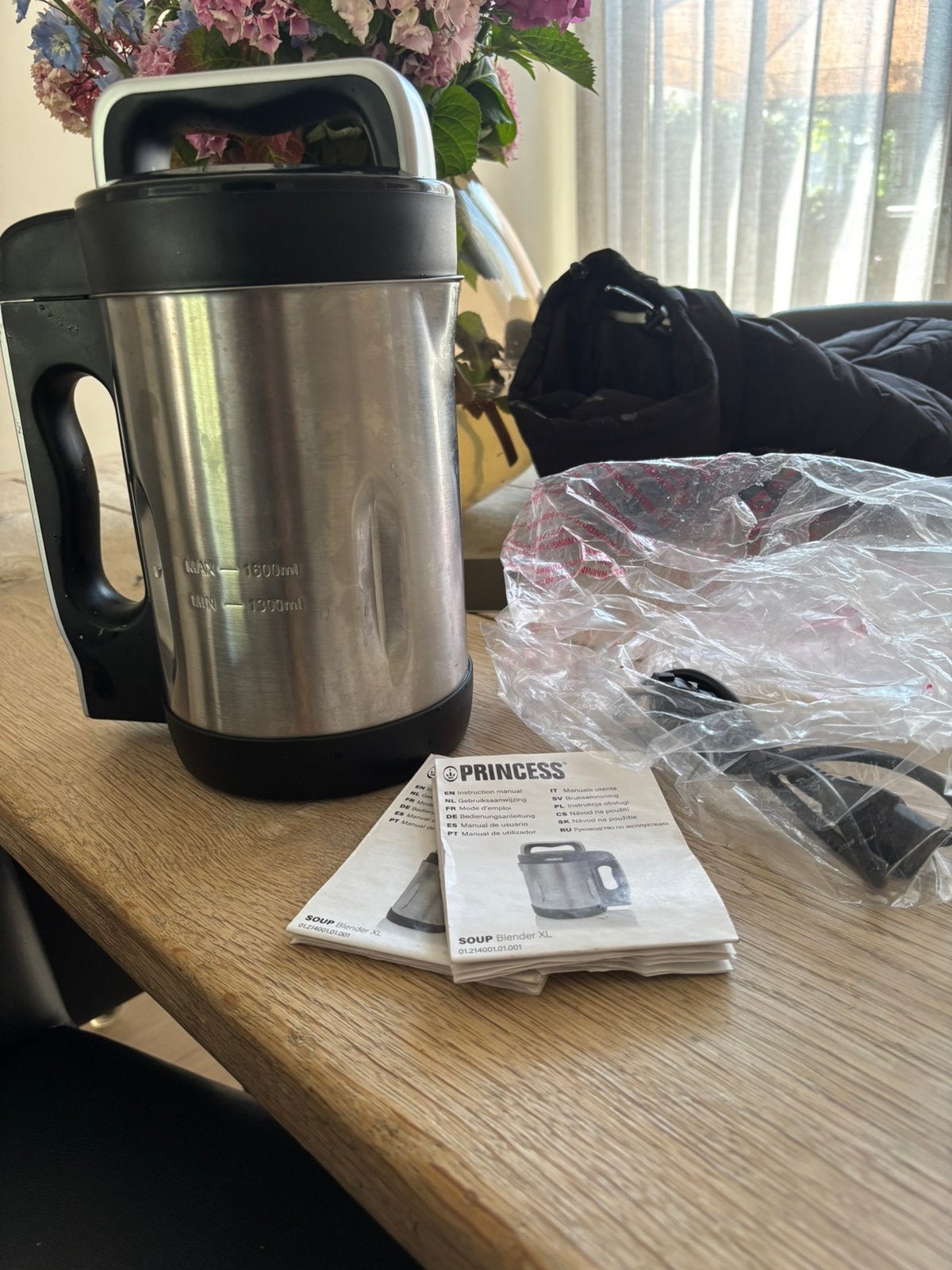 Princess ketel voor soep, smoothies en sausen., 4 liter of meer, Ophalen of Verzenden, Zo goed als nieuw, 3 snelheden of meer