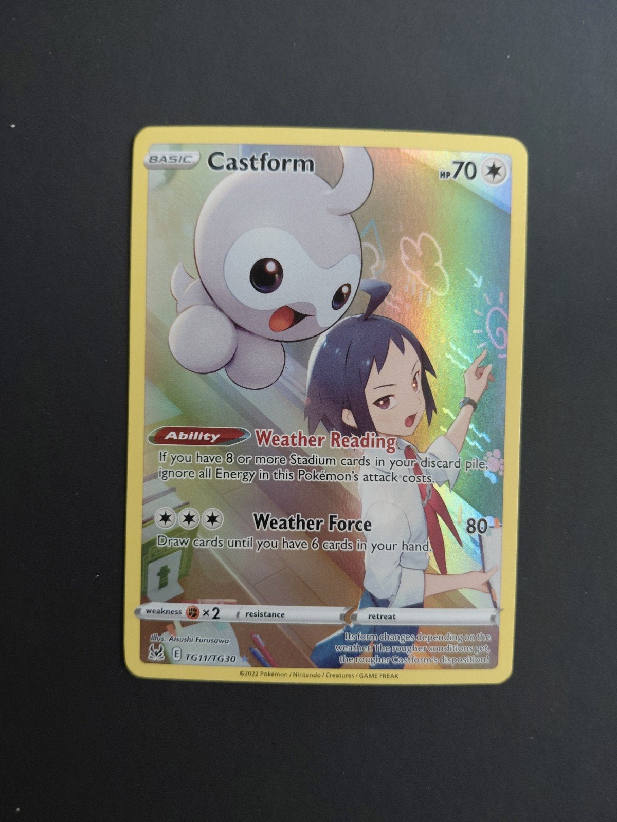 TG11 Castform Lost Origin Pokemon TCG, Ophalen of Verzenden, Zo goed als nieuw