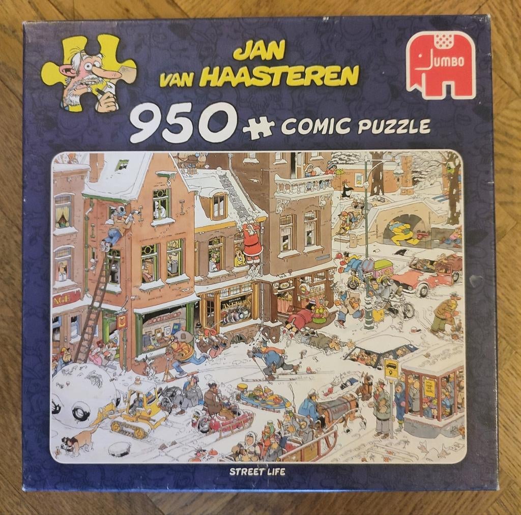 Jan van Haasteren puzzel "Street life" 950 stukjes, Ophalen of Verzenden, 500 t/m 1500 stukjes, Gebruikt, Legpuzzel