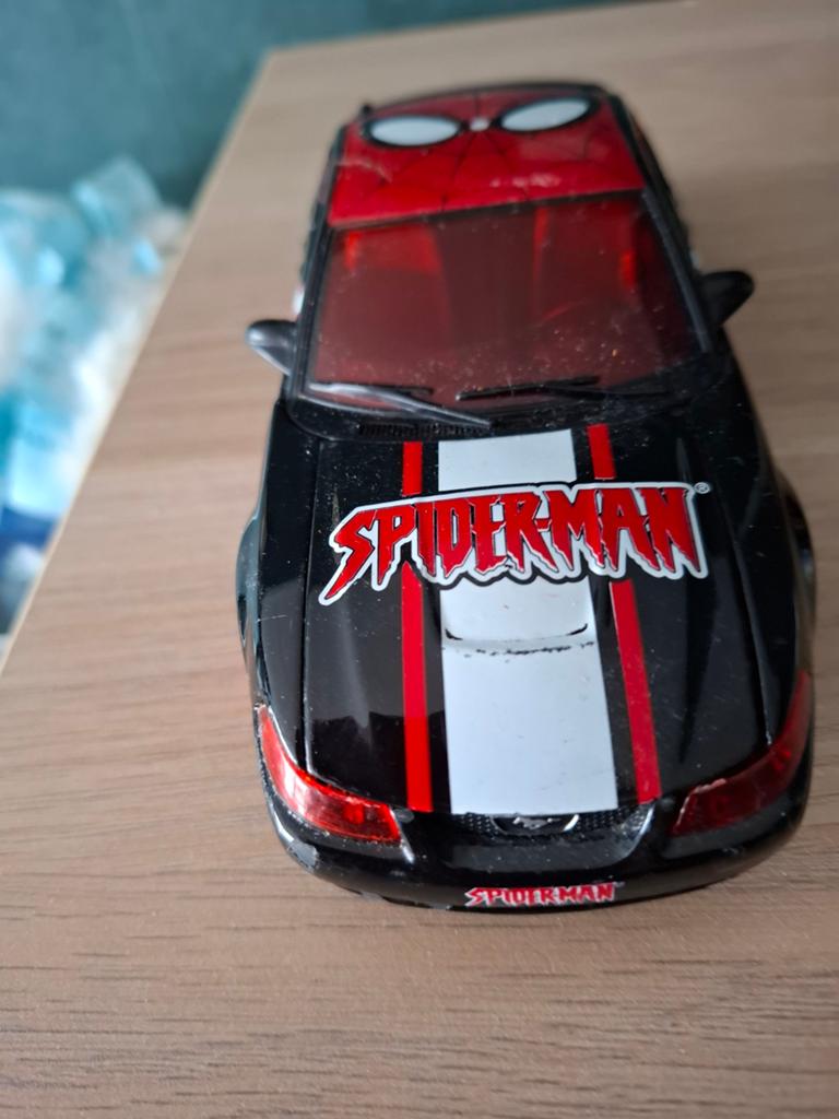 Spiderman Auto Speelgoedmodel - Zwart/Rood, Ophalen of Verzenden, Gebruikt