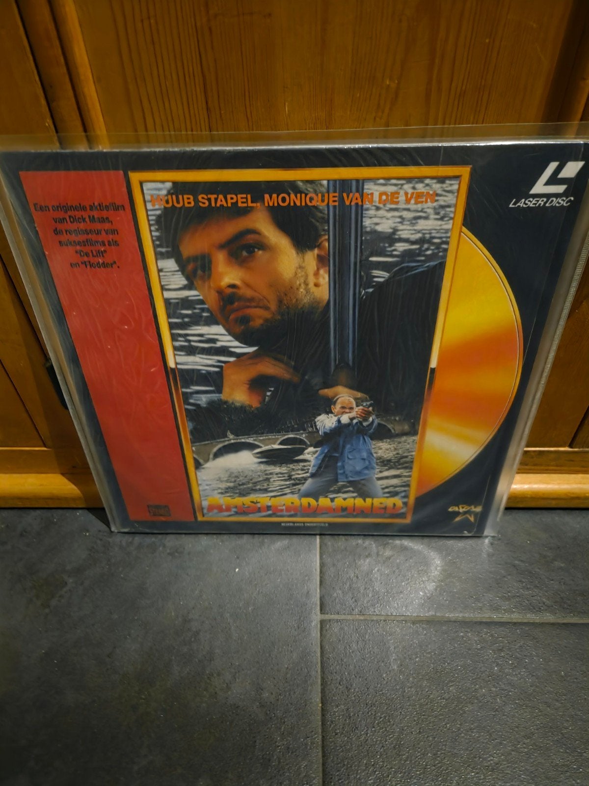 Laserdisc PAL Amsterdamned - Dick Maas klassieker, Cd's en Dvd's, Vanaf 16 jaar, Ophalen of Verzenden, Gebruikt, Nederlands