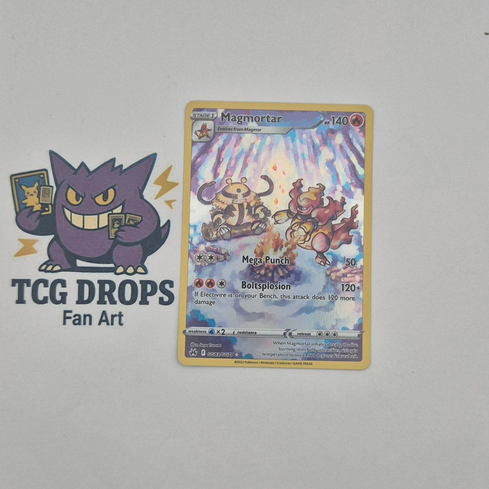 Magmortar GG03/GG70	Crown Zenith, Ophalen of Verzenden, Zo goed als nieuw, Losse kaart, Foil