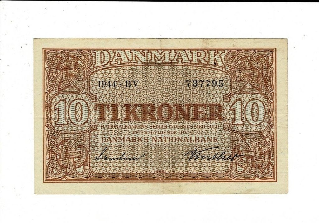 Denemarken, 10 kroner 1944, Verzenden, Overige landen