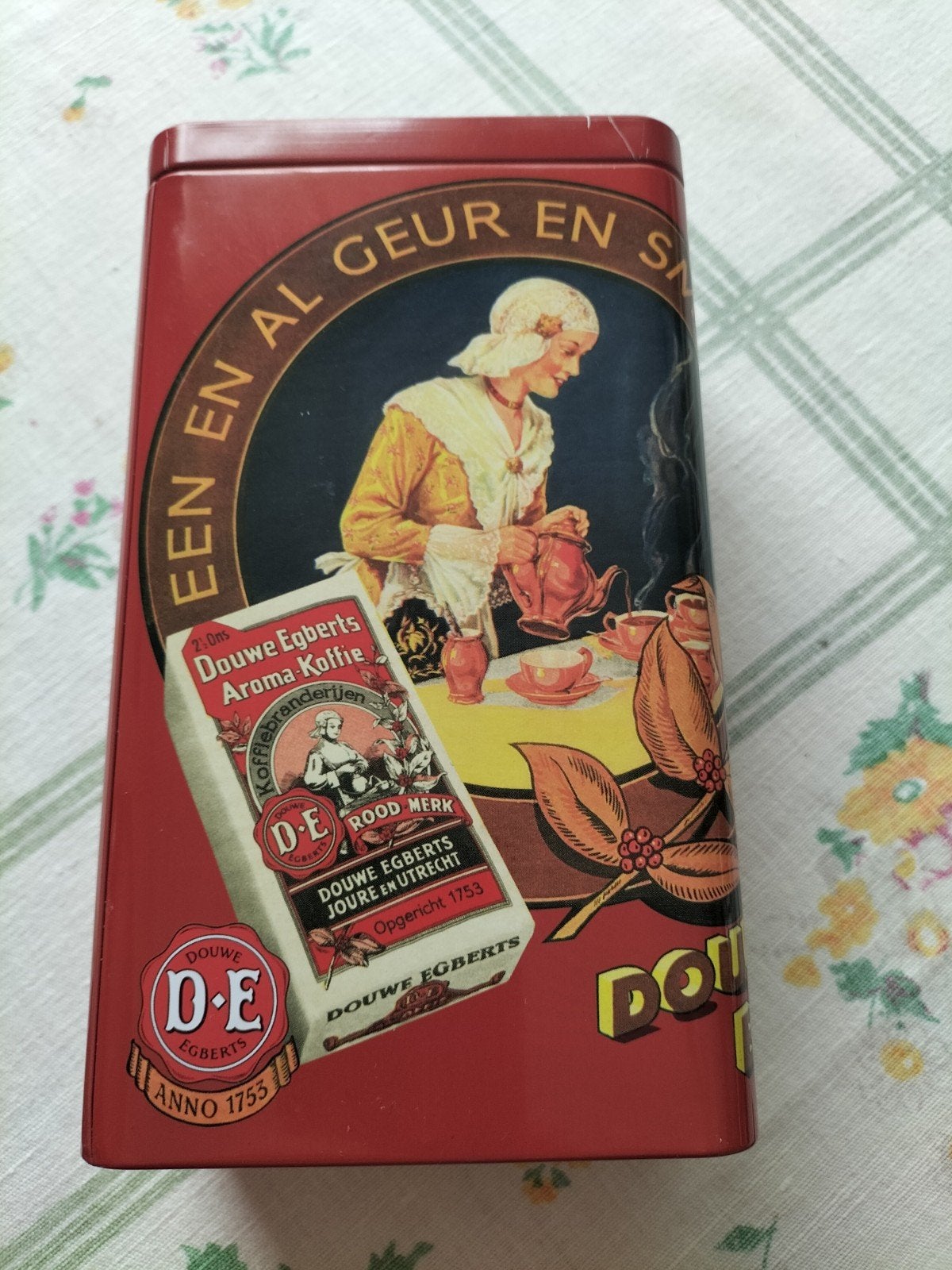 Douwe Egberts koffieblik, Verzamelen, Ophalen of Verzenden, Gebruikt, Koffie, Douwe Egberts