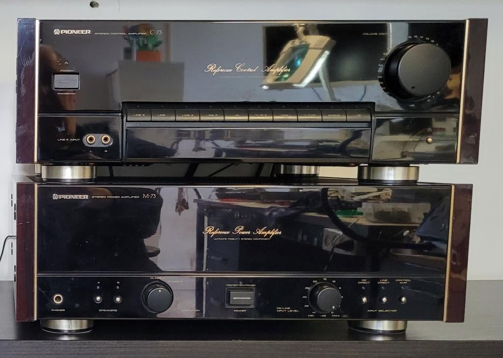 Pioneer M-73 + C73, Ophalen, Gebruikt, Pioneer, 120 watt of meer