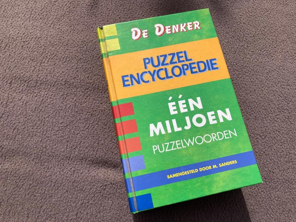 ✍️ De Denker - puzzelencyclopedie, Hobby en Vrije tijd, Denksport en Puzzels, Ophalen of Verzenden, Minder dan 500 stukjes, Gebruikt