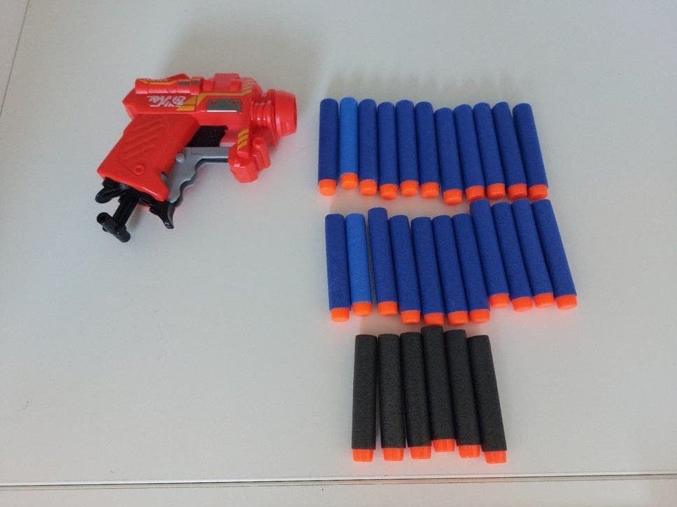 schietpistool met darts, Ophalen of Verzenden, Zo goed als nieuw, Jongen of Meisje