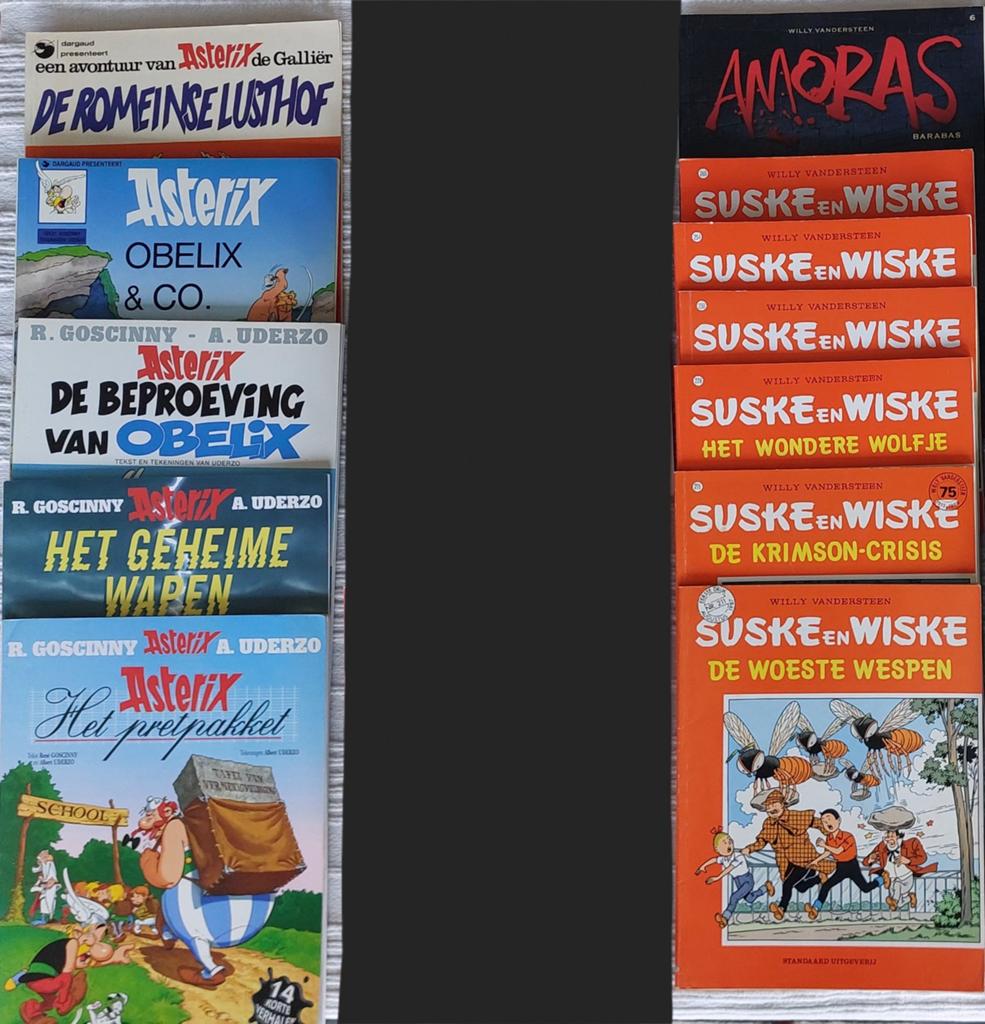 Strips Asterix Suske en Wiske, Meerdere stripboeken, Ophalen of Verzenden, Gelezen
