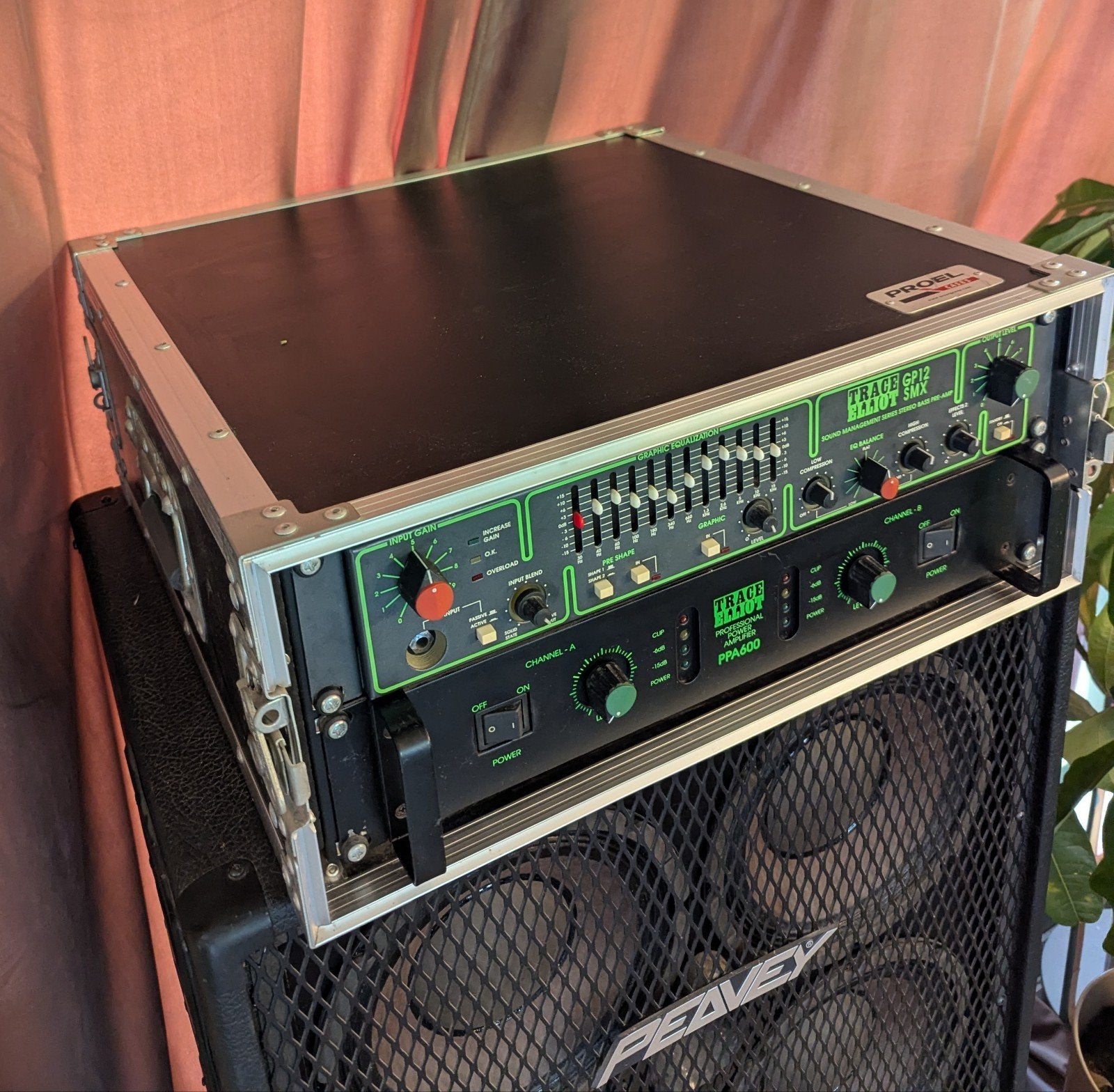 Trace Elliot GP12 SMX bass rig + 2 Peavey 410 TVX, Ophalen, Gebruikt, Basgitaar, 100 watt of meer