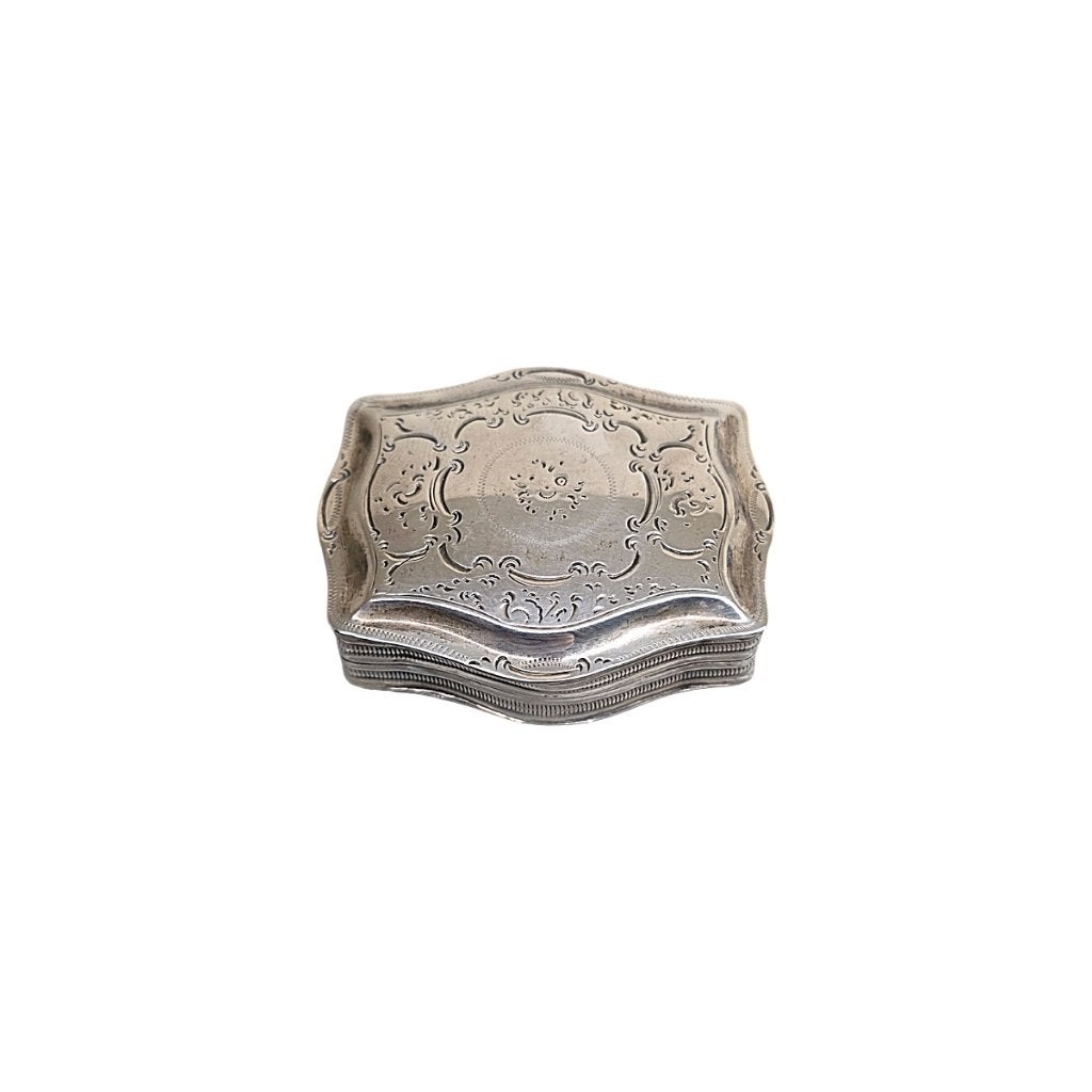 Antiek Hollands zilveren pillendoosje 1857, Ophalen of Verzenden, Zilver