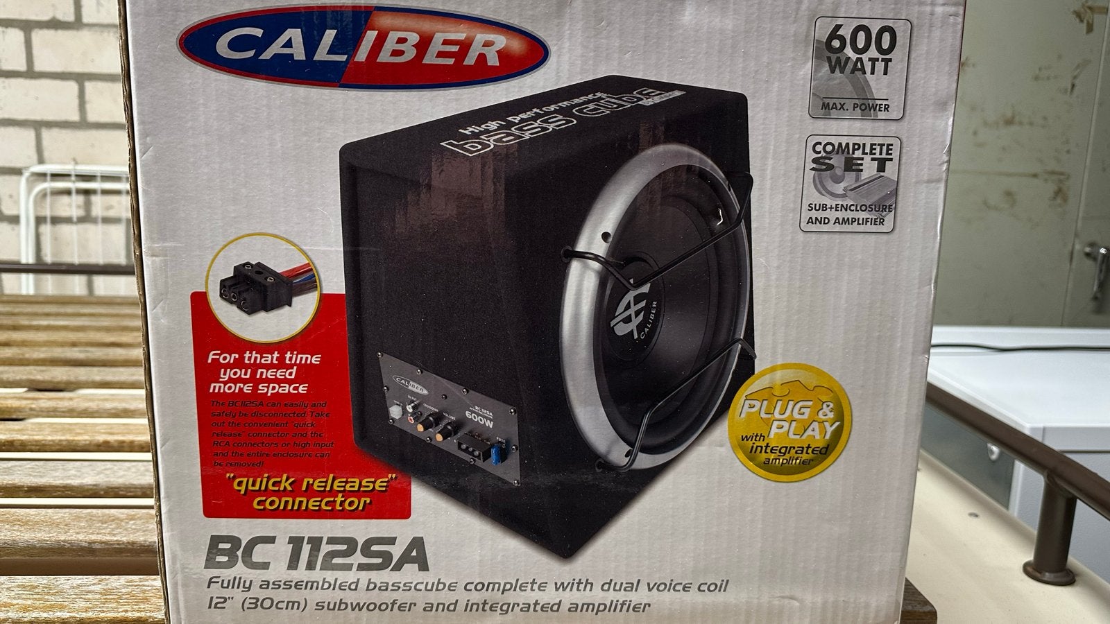Caliber BC 112SA Subwoofer - Gebruikt, in goede staat, Auto diversen, Ophalen, Gebruikt