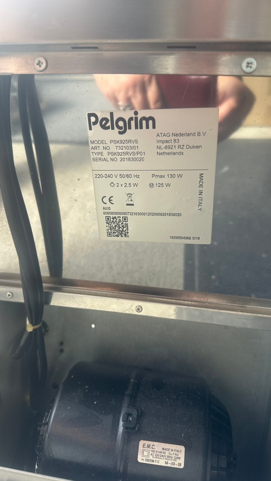 Pelgrim afzuigkap, Witgoed en Apparatuur, Ophalen, Gebruikt, Wandschouwkap