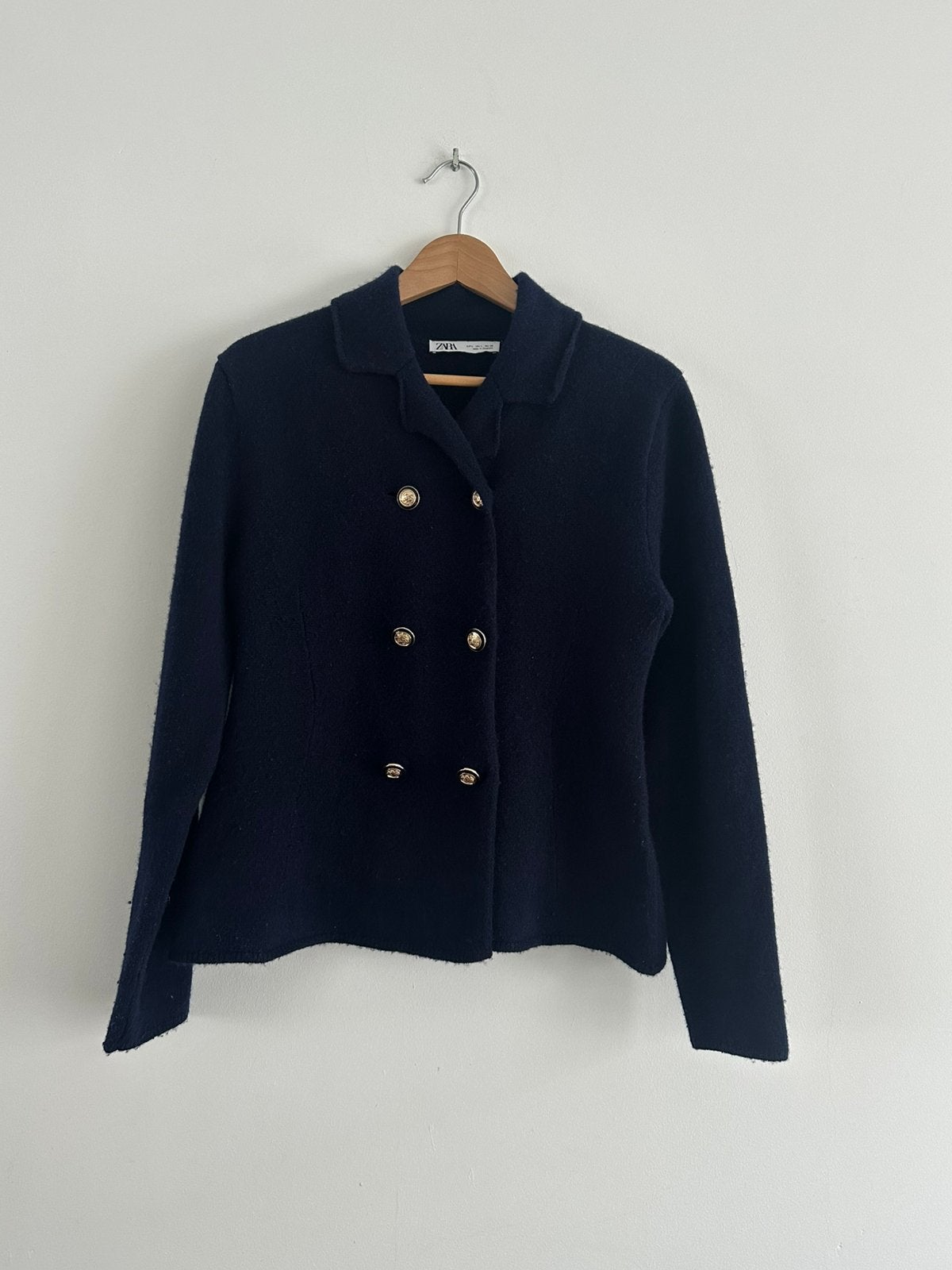 Zara vest blauw maat L, Kleding | Dames, Ophalen of Verzenden, Gedragen, Maat 42/44 (L), Blauw